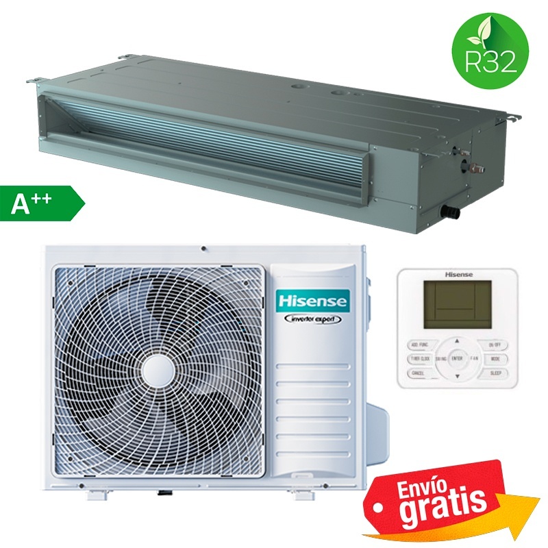 Aire Acondicionado Conductos Hisense AUD125UX4RHH5 + AUW125U4RT5