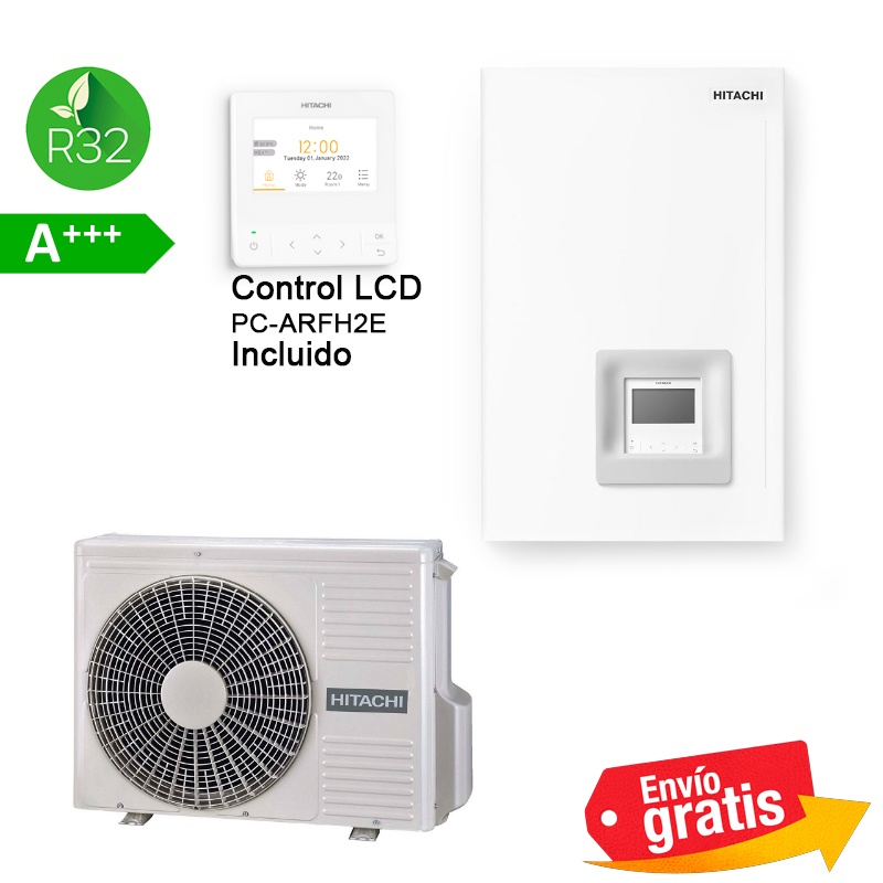 Bomba de calor Hitachi Yutaki S RWM-2.5R1E + RAS-2.5WHVRP1