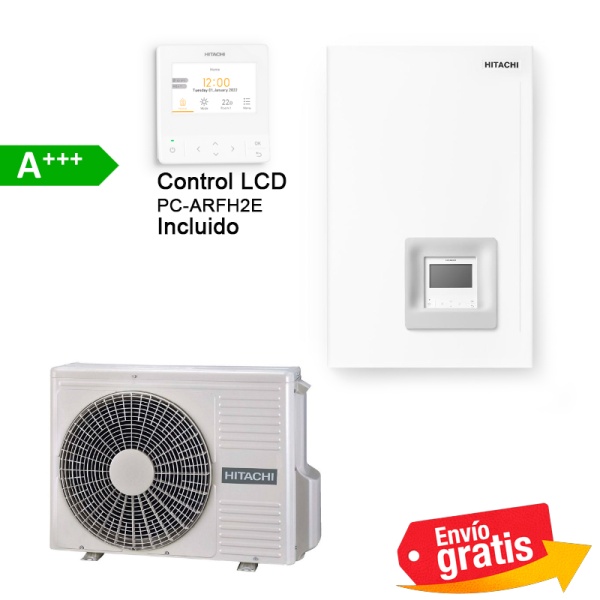 Bomba de calor Hitachi Yutaki S RWM-4.0N1E + RAS-4WHNPE Trifásica