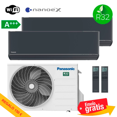 Aire Acondicionado Multisplit 2x1 Panasonic CU-2Z50TBE + CS-Z35ZKEW-H + CS-Z25ZKEW-H