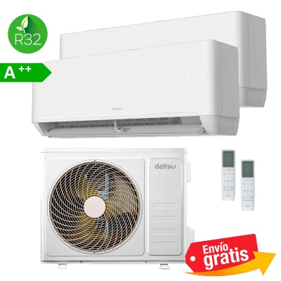 Aire acondicionado Multisplit 2x1 Daitsu Free Max Artic DSM-9U2KDT T UE18