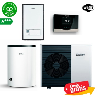 Bomba de calor Vaillant Arotherm Plus 6 (Sistema autónomo) con depósito de ACS