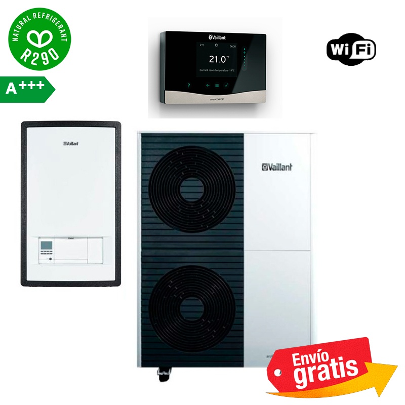 Bomba de calor Vaillant Arotherm Plus 15 (Sistema autónomo) con depósito de ACS