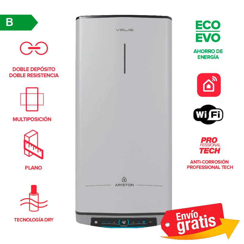 Termo Eléctrico Ariston Velis Tech Dry 50 WiFi