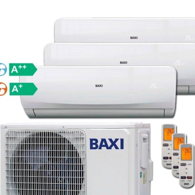 Aire Acondicionado Multisplit 3x1 Baxi Anori LSGT70-3M + JSGNW25 + JSGNW35 + JSGNW35