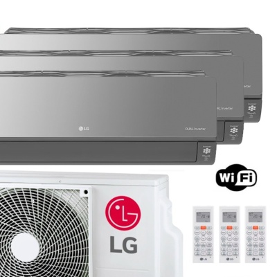 Aire Acondicionado 3x1 LG MU3R19 + 3 UNIDADES INTERIORES AC09BK.NSJ