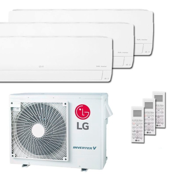 Aire Acondicionado 3x1 LG MU3R21 + 3 unidades interiores PC09SK.NSJ