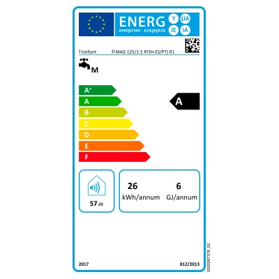 Calentador de agua a gas Vaillant turbomag Plus 125/1-5