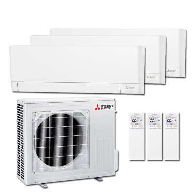 Aire Acondicionado Multi Split 3x1 Mitsubishi MXZ-3F54VF + MSZ-AY25VGKP + MSZ-AY25VGK + MSZ-AY35VGKP