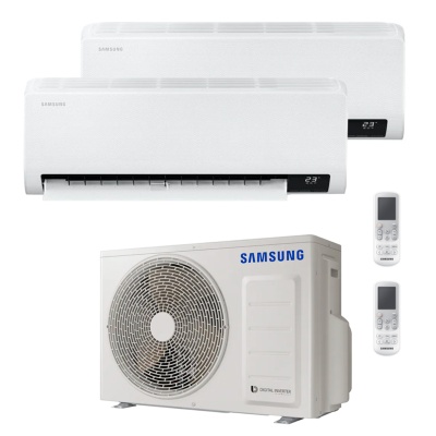 Aire Acondicionado Multisplit 2x1 Samsung AJ050TXJ2KG/EU + AR09TXFCAWKNEU + AR18TXFCAWKNEU