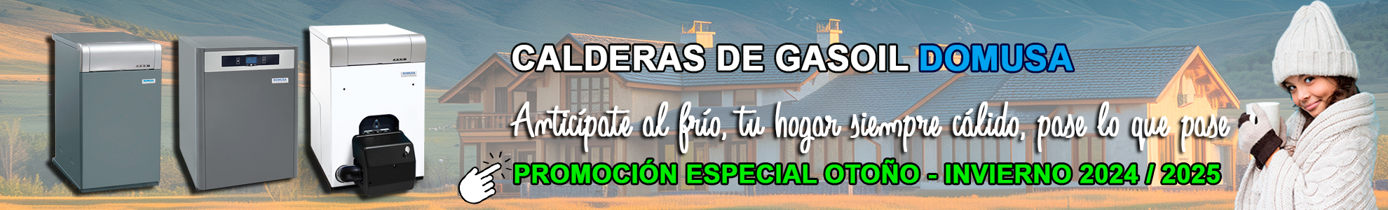 Oferta Caldera de gasoil DOMUSA, al mejor precio garantizado